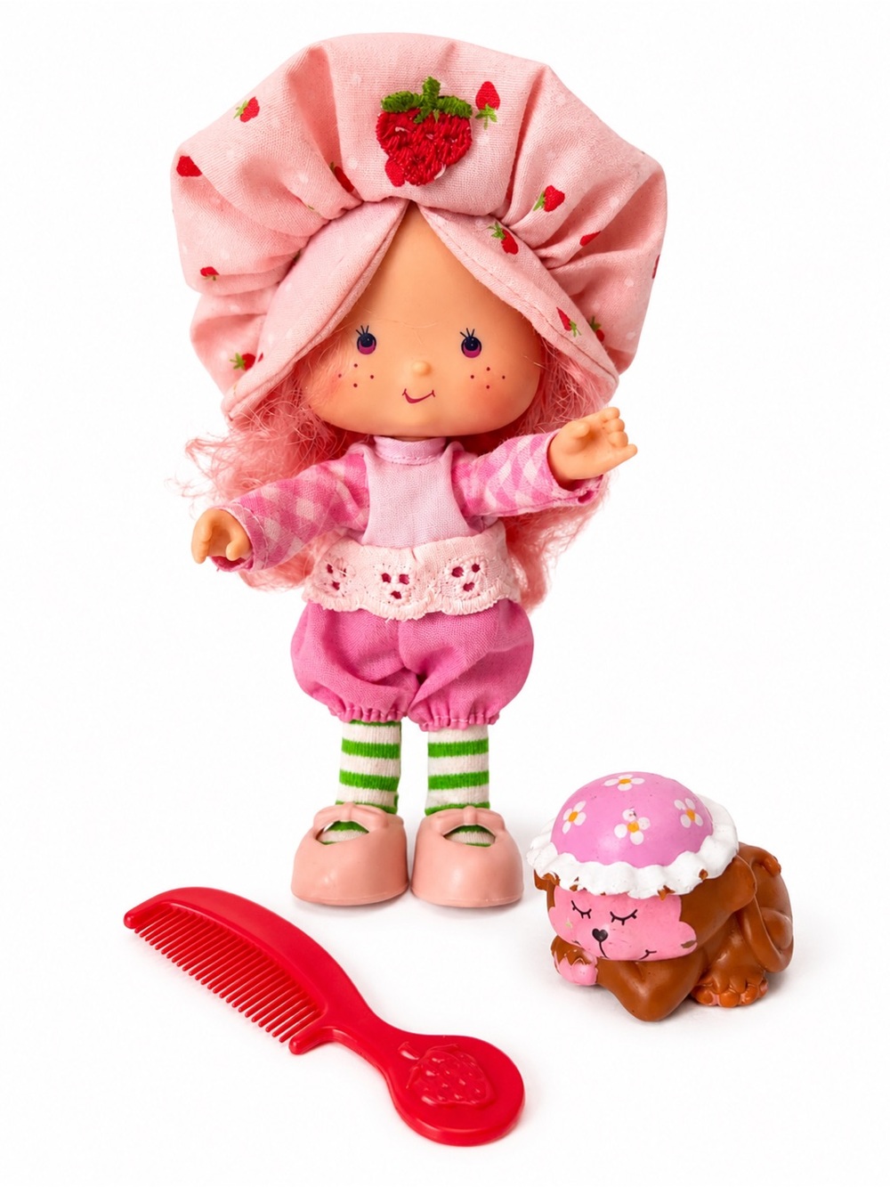 Strawberry Shortcake doll and Rhubarb Pet Monkey